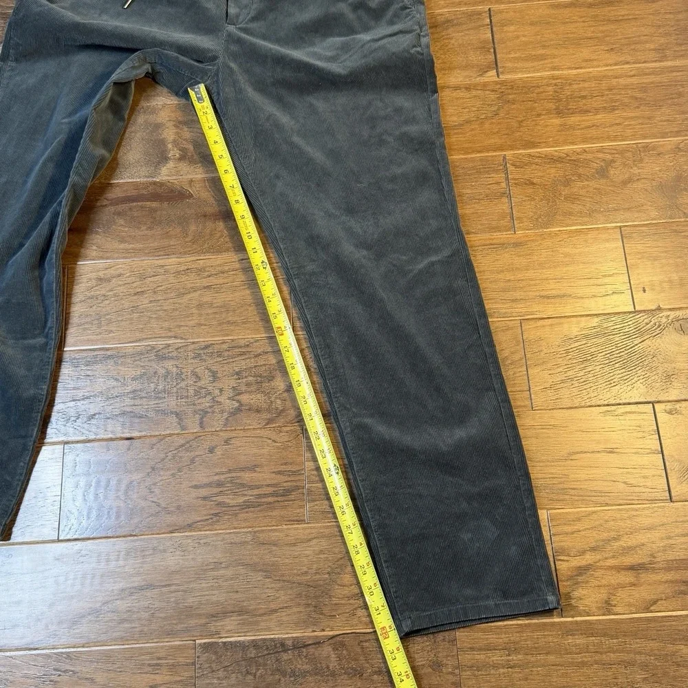 NWT Marine Layer Saturday Stretch Corduroy Slim Straight Green Pants XXL Preppy‎